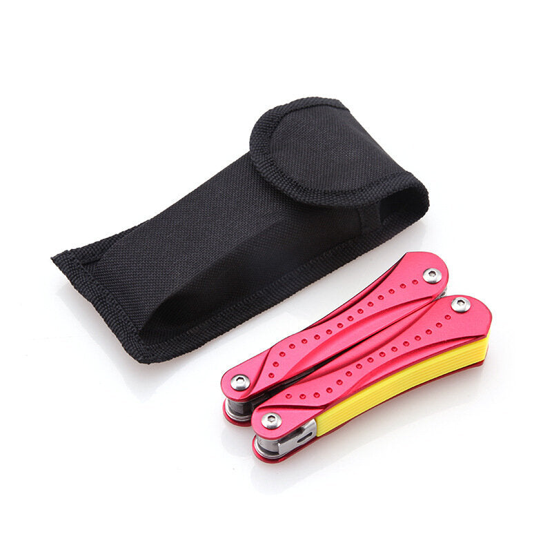 9-in-1 Multi-function Folding Plier EDC Bottle Opener Sharp Pocket Multitool Pliers Saw Blade Knife Screwdriver Outdoor Travel