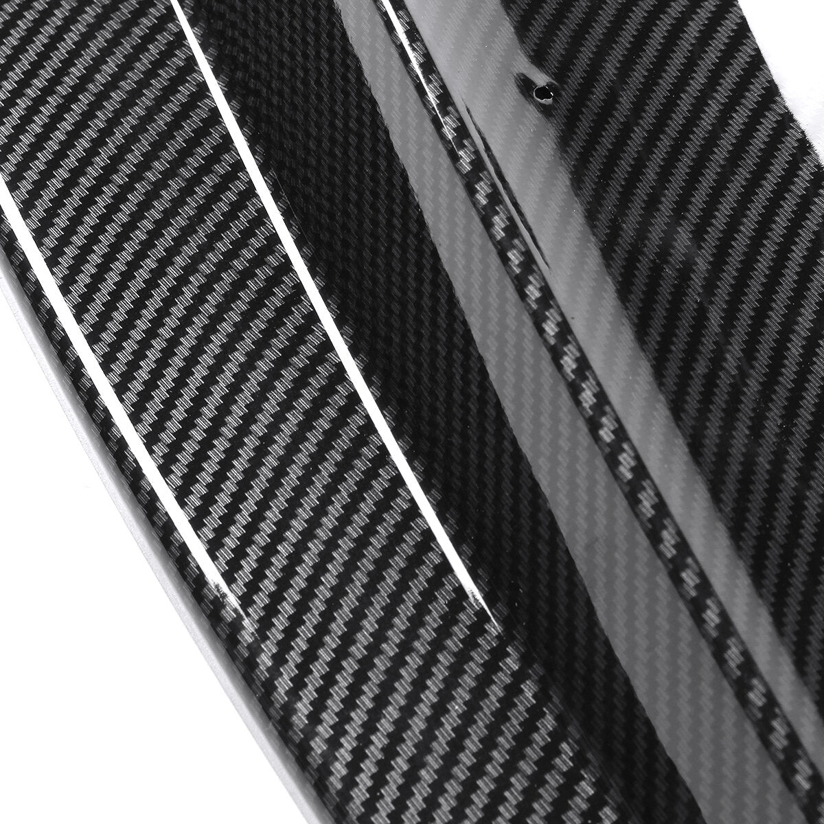 Carbon Fiber Look Front Bumper Lip Spoiler Splitter Cover Trim Body Kit 3PCS