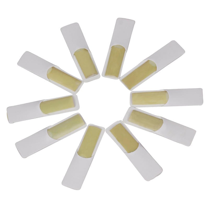 10Pcs Alto Saxophone Sax Bamboo Reeds 2.5 Strength Woodwind Instruments Parts