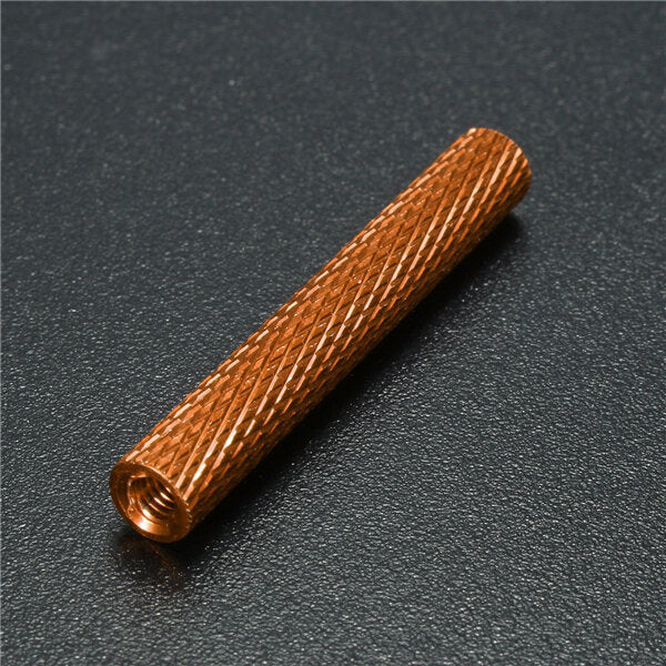 M3AS8 10Pcs M3 35mm Knurled Standoff Bolt Aluminum Alloy 6061 Anodized Spacer Multicolor