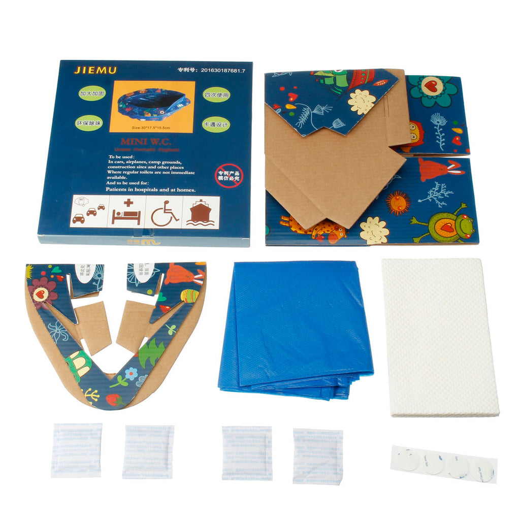 Portable Baby Potty Toilet Training Kids Comfortable Travel For Use 4 Times