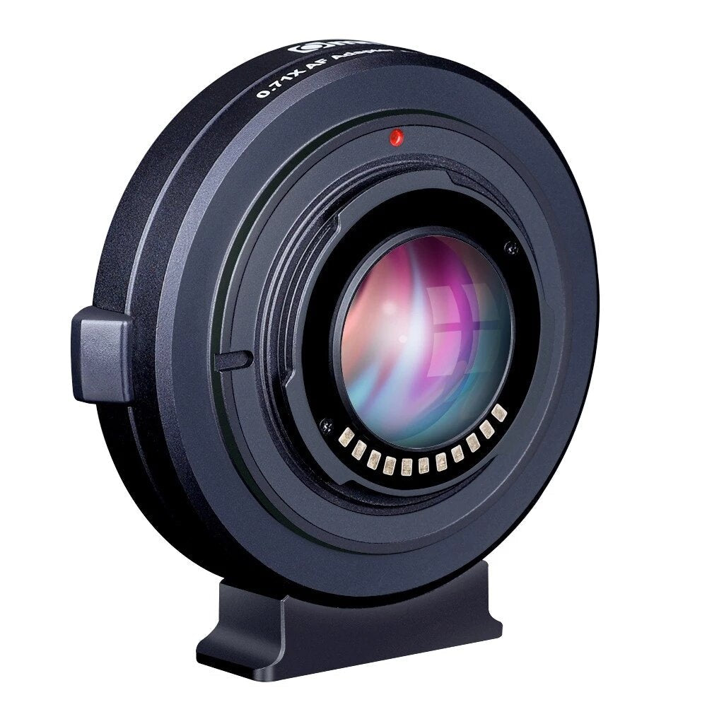 Booster 0.71X Focal Reducer Booster AF Lens Mount Adapter for Canon EF Lens to for Panasonic for Olympus M4/3 Camera