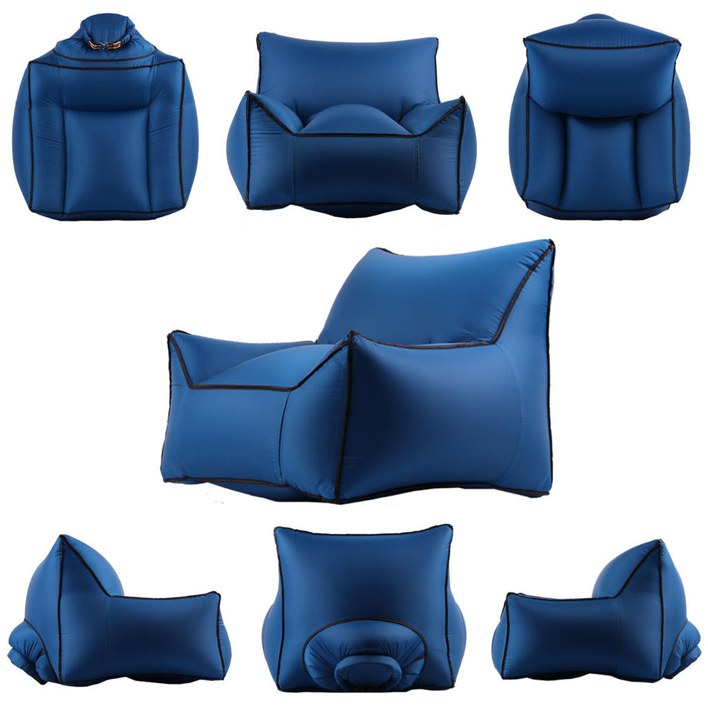 Outdoor Portable Inflatable Air Lazy Sofa Sleeping Rest Beach Seaside Couch Bed Camping Travel