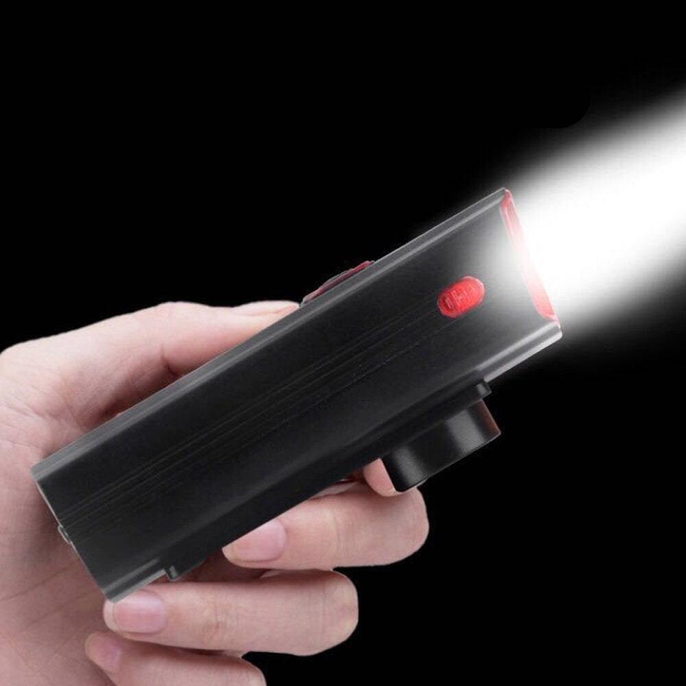 3-in-1 Bike Headlight 5 Modes LED Bicycle Lamp Waterproof 120dB USB Horn 4800mAh with Power Bank Bike Front Light