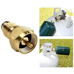 Camping Cooking Stove Converter Propane LP Gas Regulator Valve Refill Adapter Cylinder Tank Converter