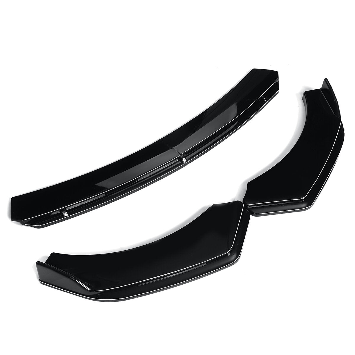 For Car Universal Glossy Black Front Lip Chin Bumper Body Kits New