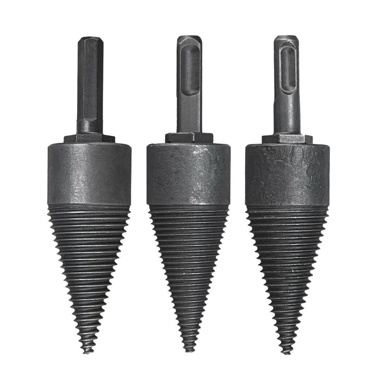 32mm Household Splitter Drill Bit L140mm Square Round Hex Shank Steel Kindling Firewood For Hand