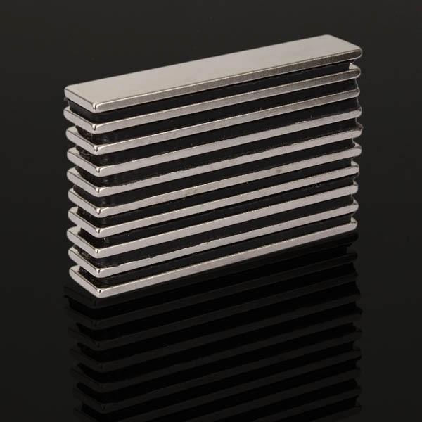 10pcs N48 Super Strong Block Magnets 50X10X2MM Rare Earth Neodymium Magnets