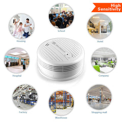 WiFi Smoke Detector Smoke Network Alarm Sensor Work with Tuya Smart Life APP