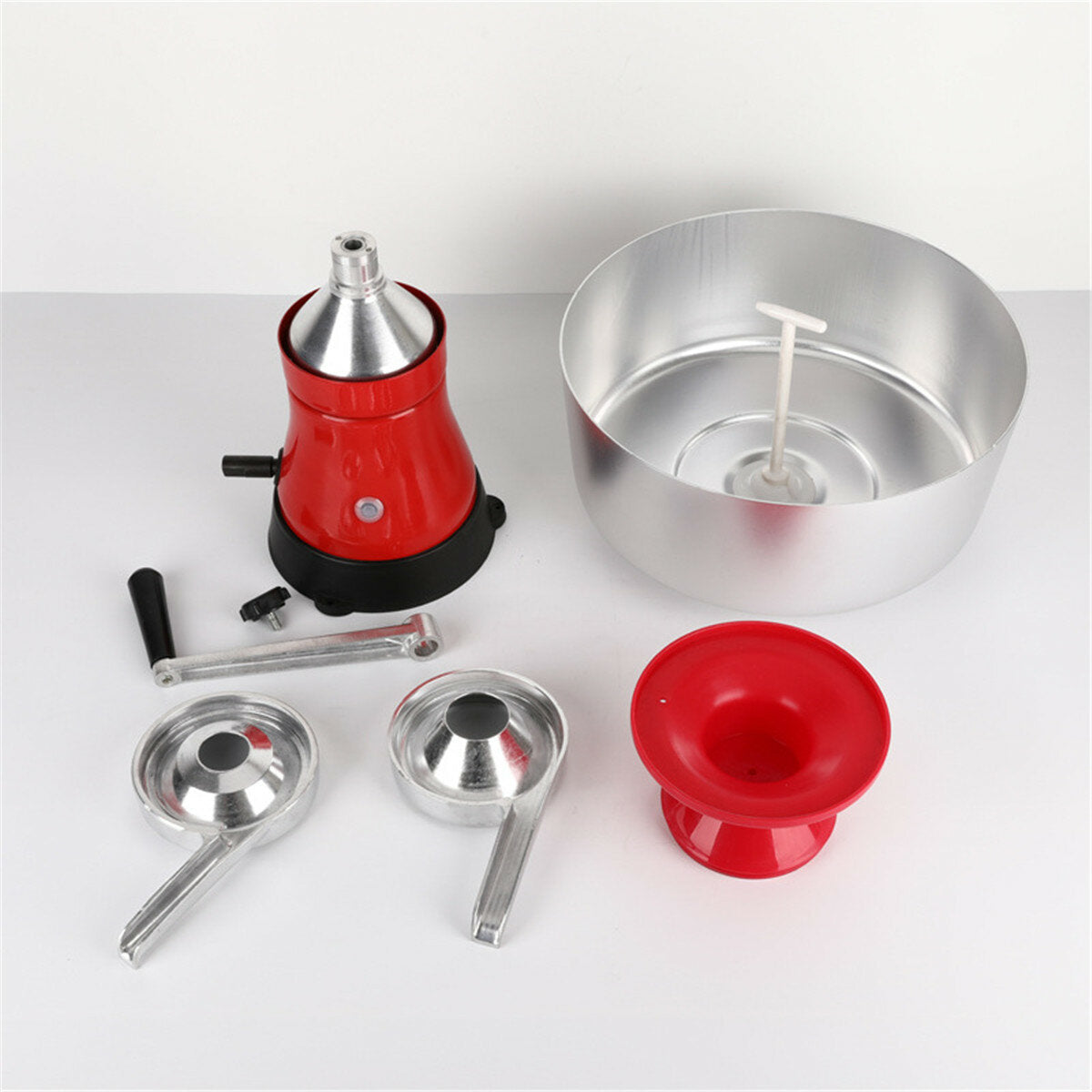 80L Hand Operated Milk Centrifuge Separator Aluminum Alloy Ghee Machine Small Separator