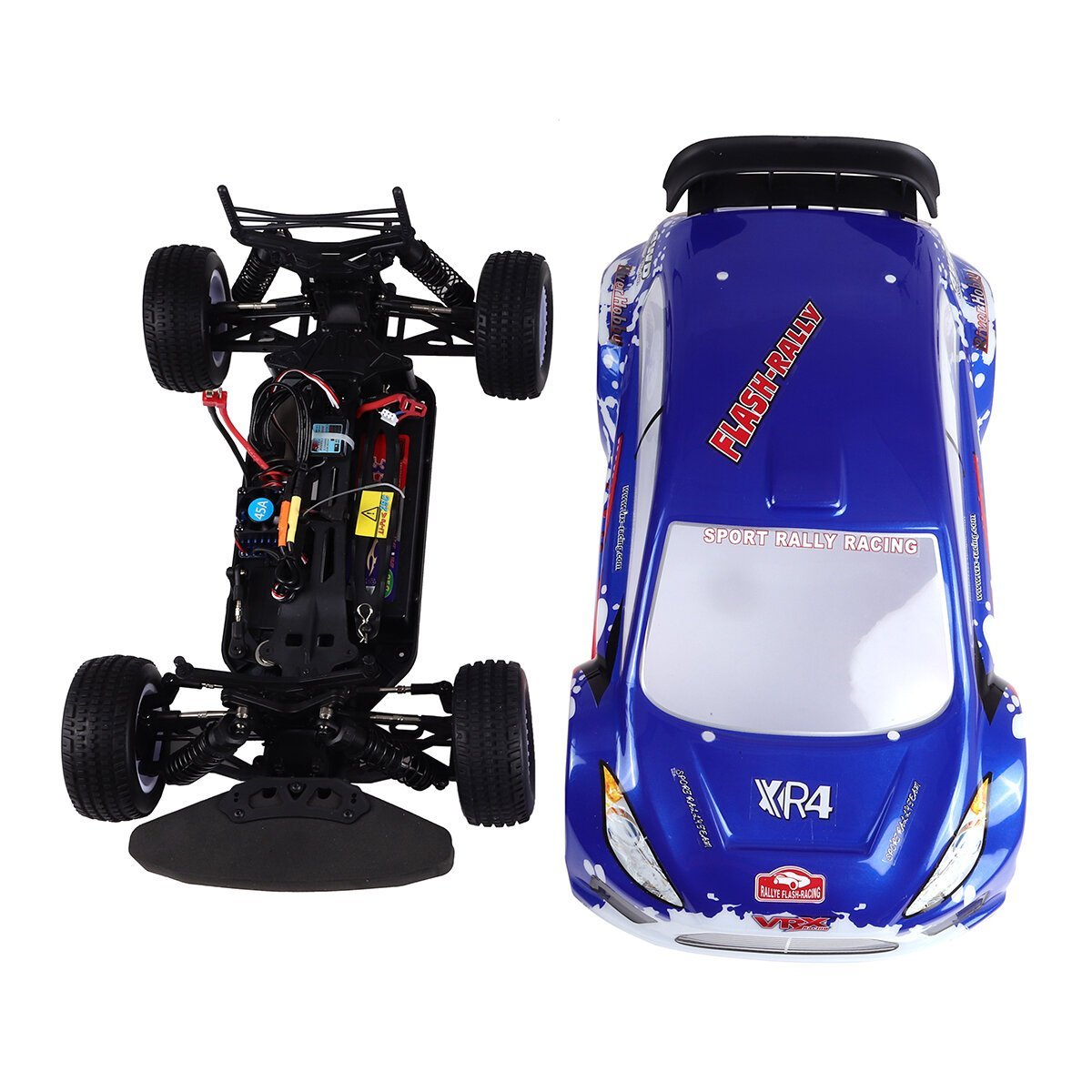 2.4G High Speed Brushless RC Car Vehicle Models RTR With FS Transmitter 60km/h