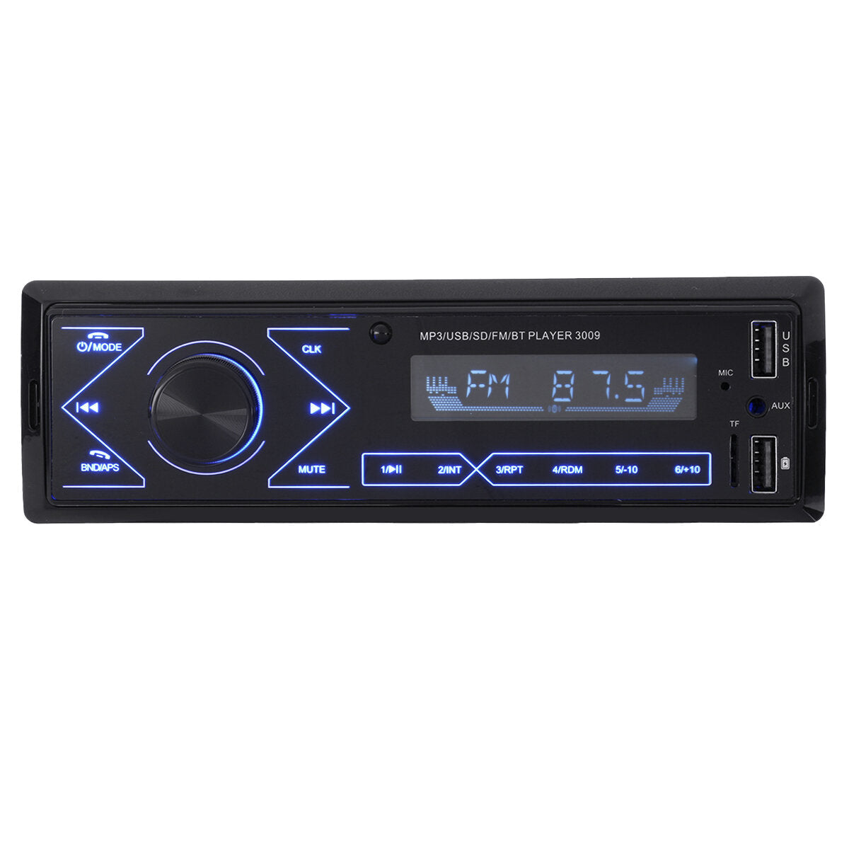 12V Touch USB Card Radio Host Truck Universal Car MP3 Bluetooth Player