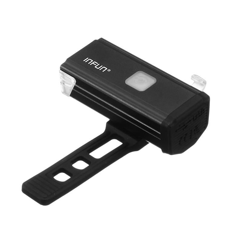 200LM 2 LED 4 Modes IPX6 Waterproof Built-in 1000mAh Battery USB Charging Bike Light