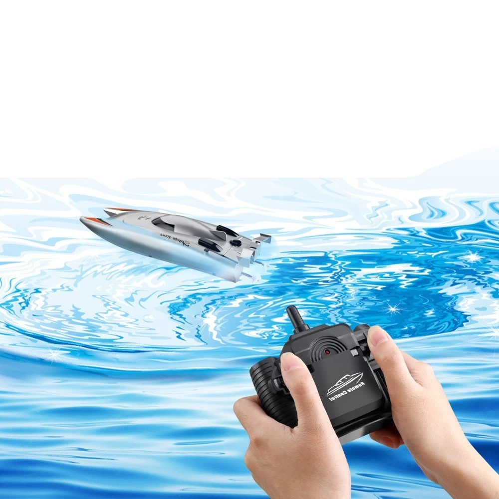 25KM/H High Speed Racing Boat 2 Channels Remote Control Boats for Pools