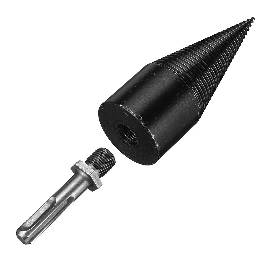 1Pc 42mm HSS Round/Square/Hexagonal Shank Firewood Drill Bit Splitter Wood Split Cone Drill Bit For Tree Cutting