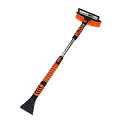 41'' Extendable 3 IN 1 Snow Brush Removable with Ice Scraper EVA Cotton Handle Detachable for Car Auto SUV Truck Windshield Wind