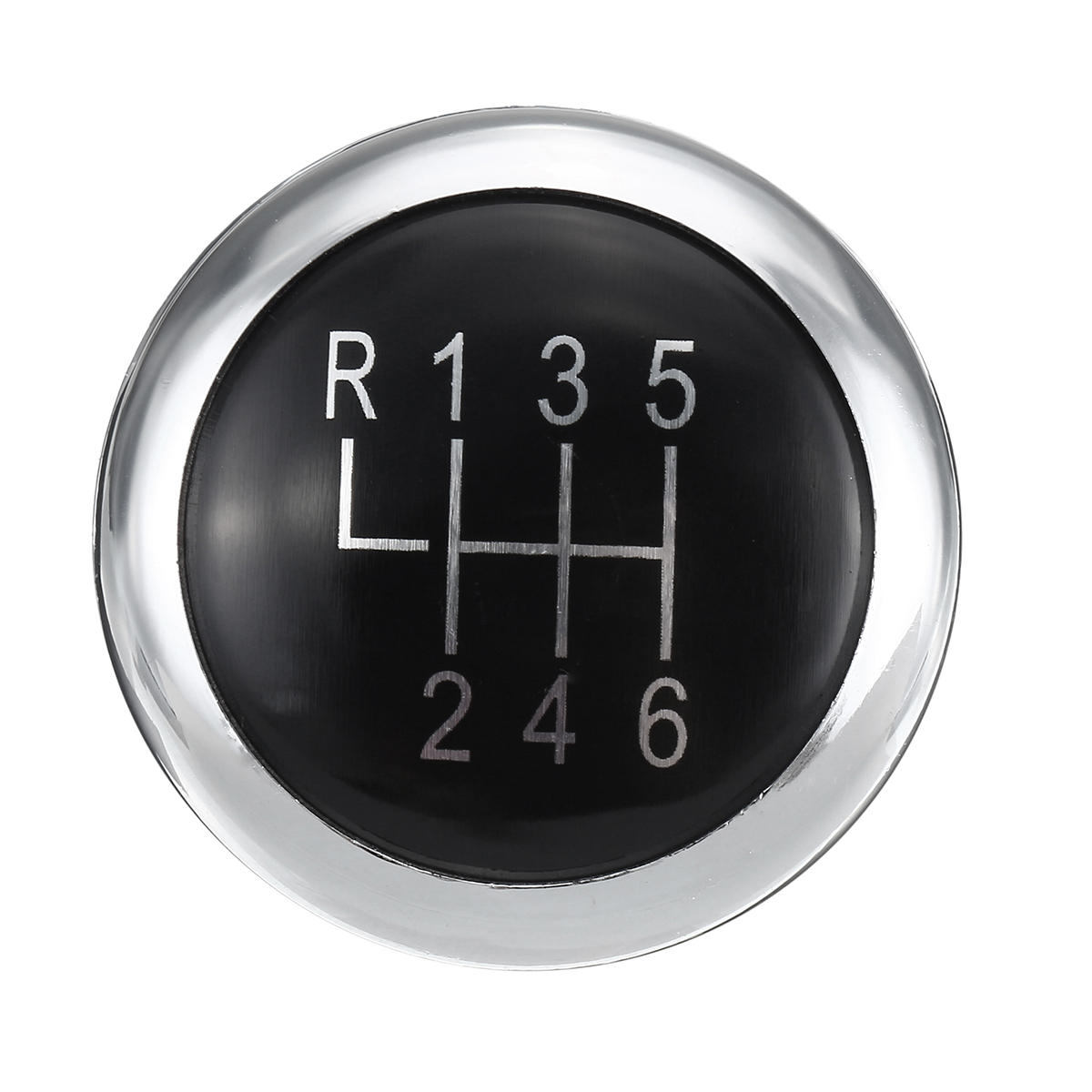 6 Speed Gear Shift Knob Cap Chrome Badge Emblem Trim
