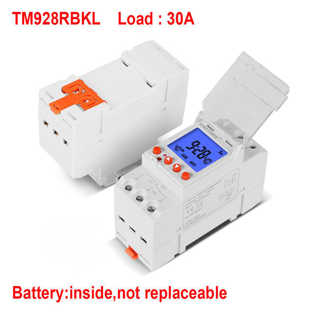 Heavy Duty Backlight Large LCD Display Digital Bell Timer Controller with Settable Ring Length for School or Factory 16A/30A