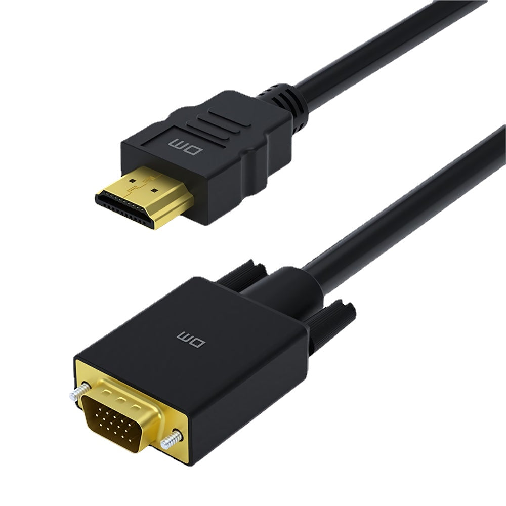 HDMI-compatible to VGA Cable 1080P Digital Video Adapter Data Cable Gold Plated Connector