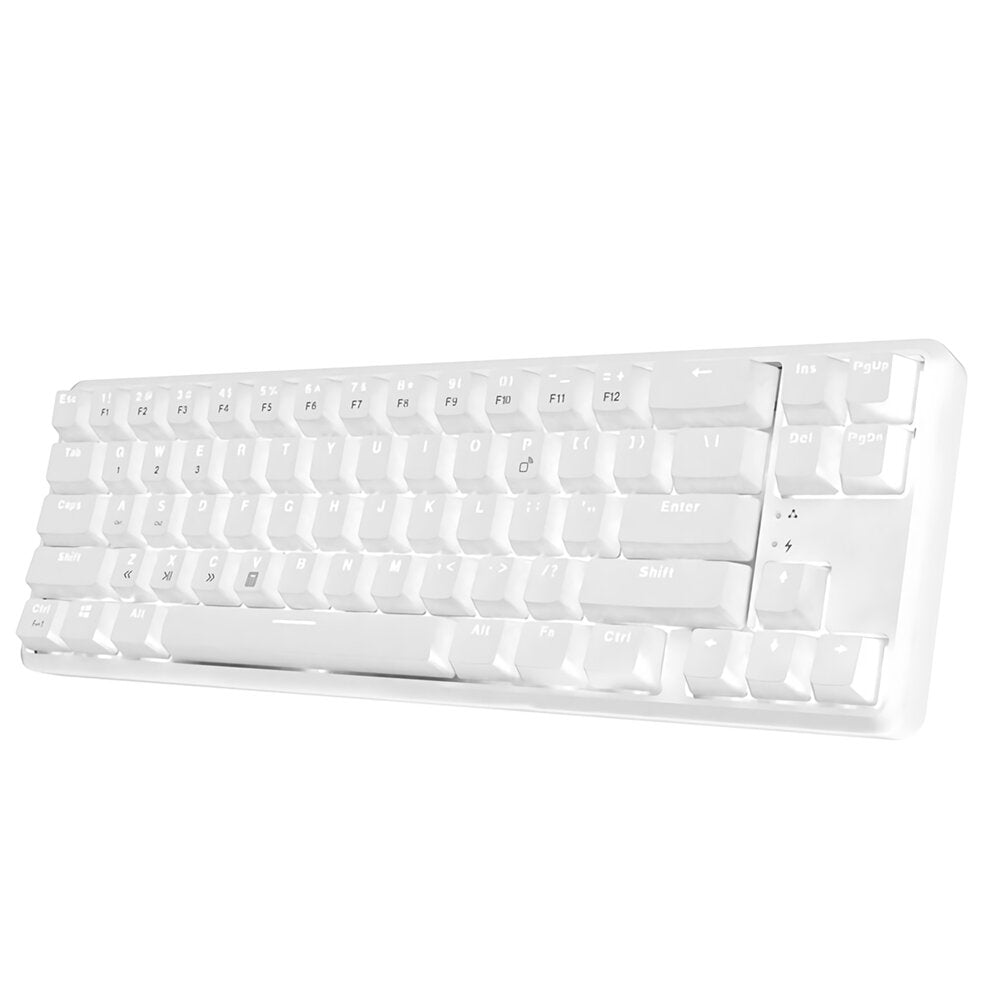 68 Keys Mechanical Keyboard Wireless Bluetooth Wired Dual Mode Anti-ghosting Backlight Mechanical Switch Gaming Keyboard