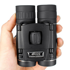Mini 40x22 Folding Telescope Waterproof Binoculars Night Vision Camping Travel