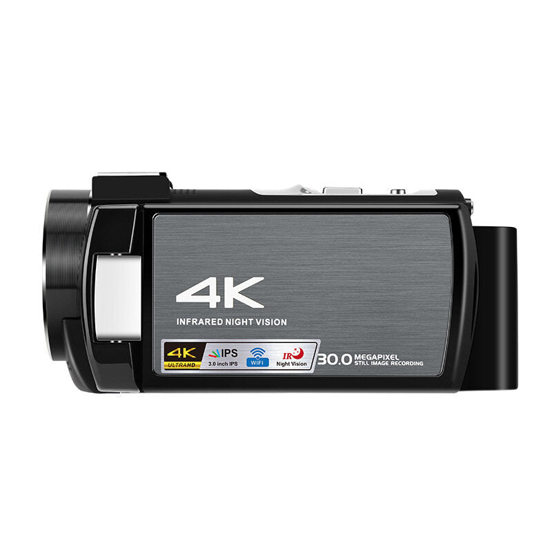 Digital Camcorder HD 4K 3 inch IPS Touch Screen Vlog DV Camera IR Night Vision 2.4G WIFI 16X Digital Zoom with Microphone
