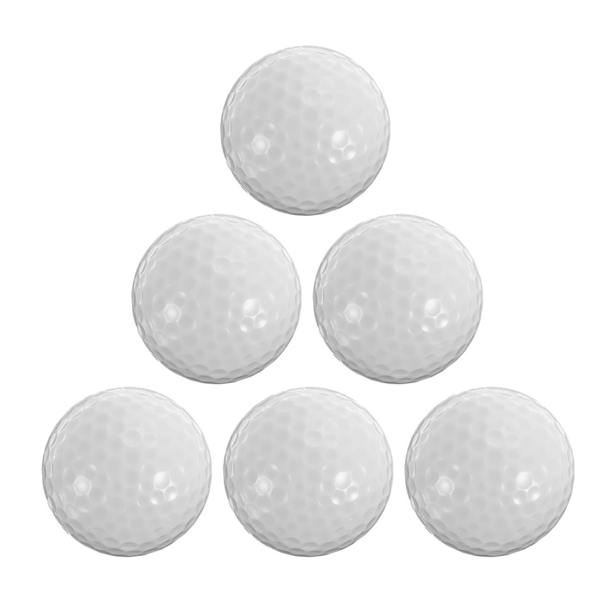 6 Pcs 1.6inch LED Golf Balls Dark Night Luminous Sports Ball