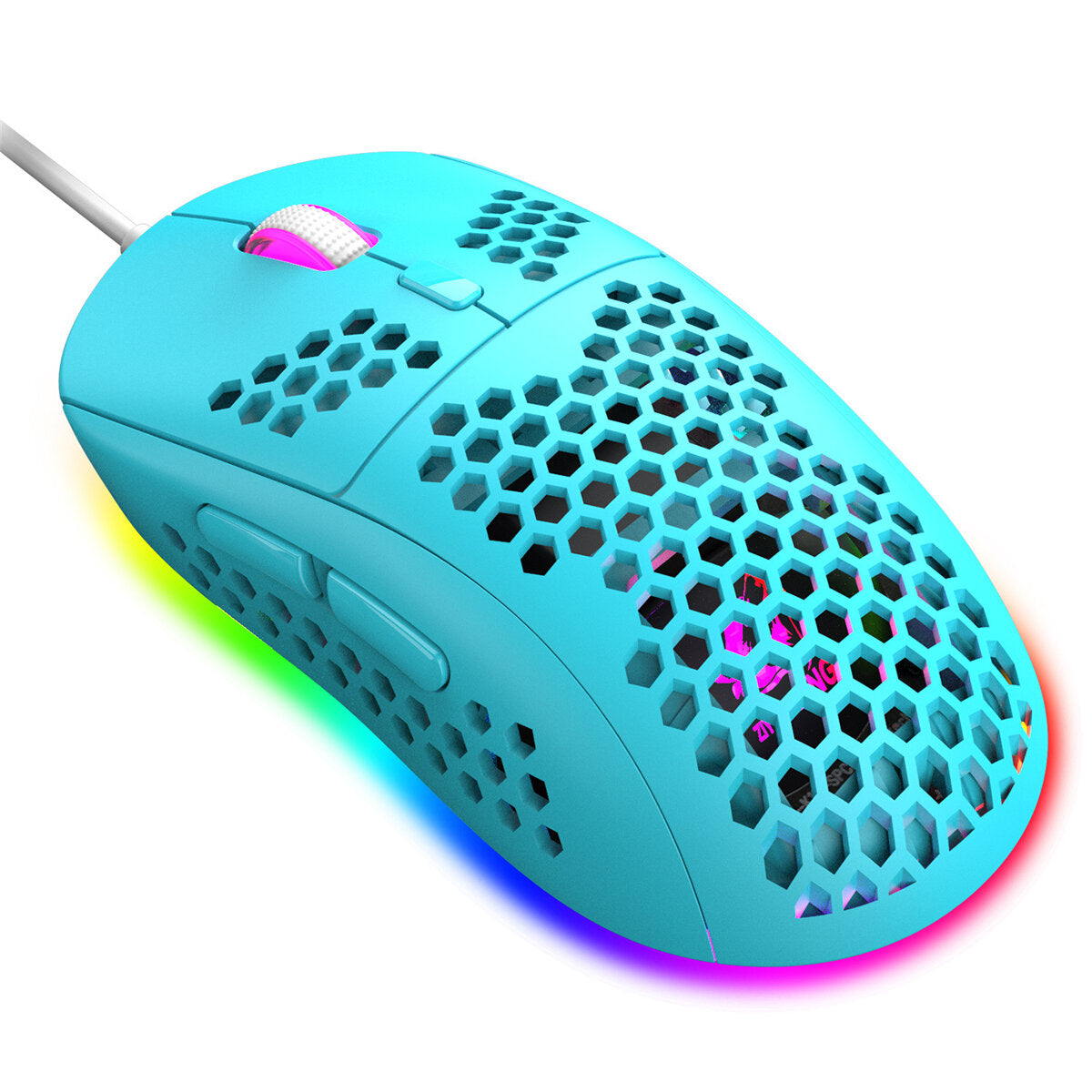 Wired Game Mouse Breathing RGB Colorful Honeycomb Hollow 12000DPI Gaming Mouse USB Wired Gamer Mice for Desktop Computer Laptop PC