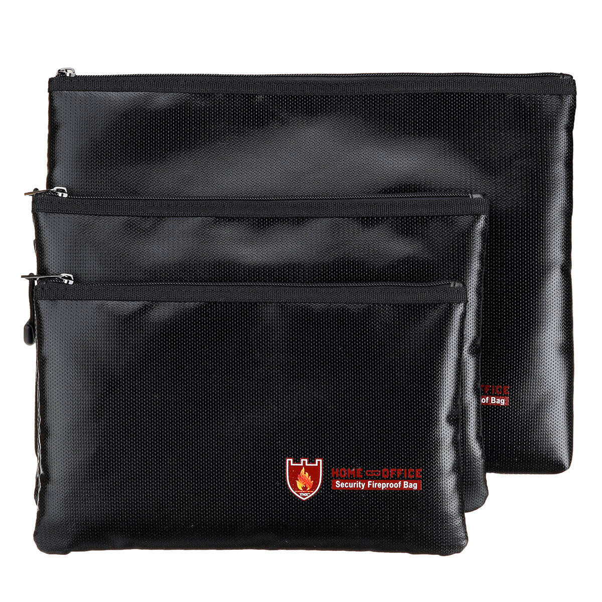 Portable Fireproof Waterproof Document Envelope File Folder Cash Pouch Fireproof Money Bag Lipo Safe Bag for Home Office S/M/L