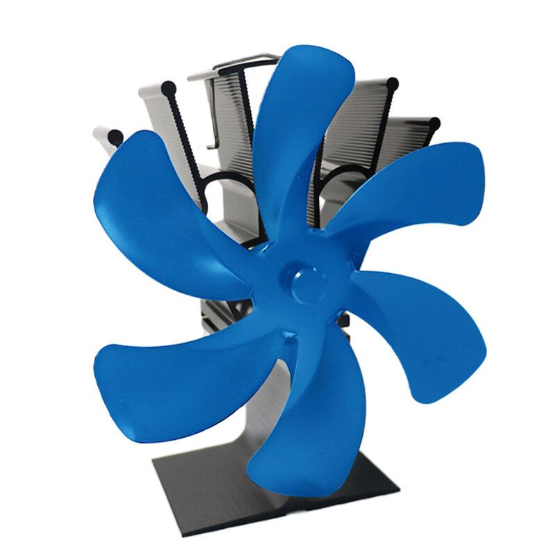 6 Blades Fireplace Fan Stove Fan Heated Fan Heat Powered Eco Fan
