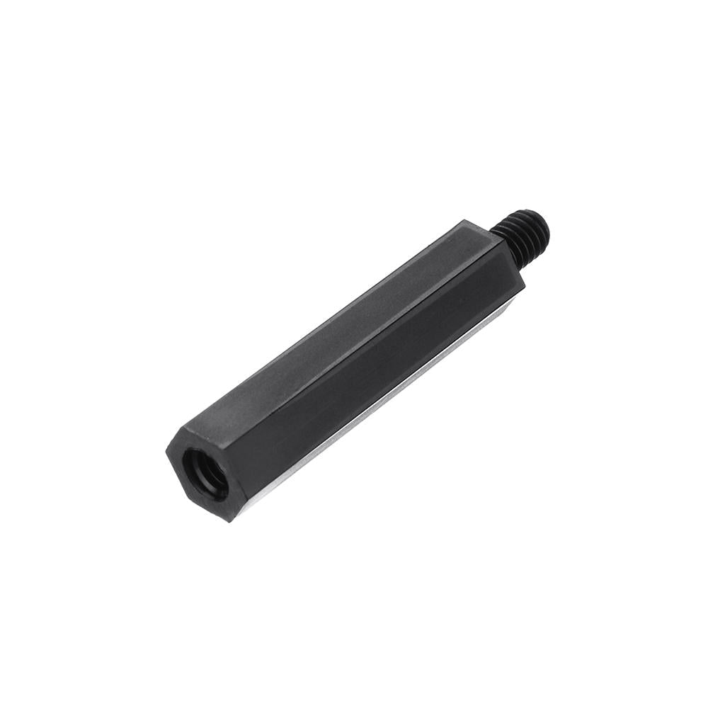 M4NH4 110Pcs M4 Nylon Hex Screw Black/White Female to Male PCB Standoff Column Set
