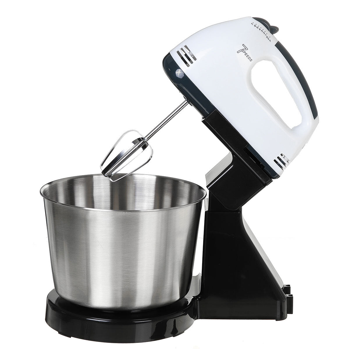 7 Speed Electric Egg Beater Dough Cakes Bread Egg Stand Mixer + Hand Blender + Bowl Food Mixer Kitchen Accessories Egg Tools