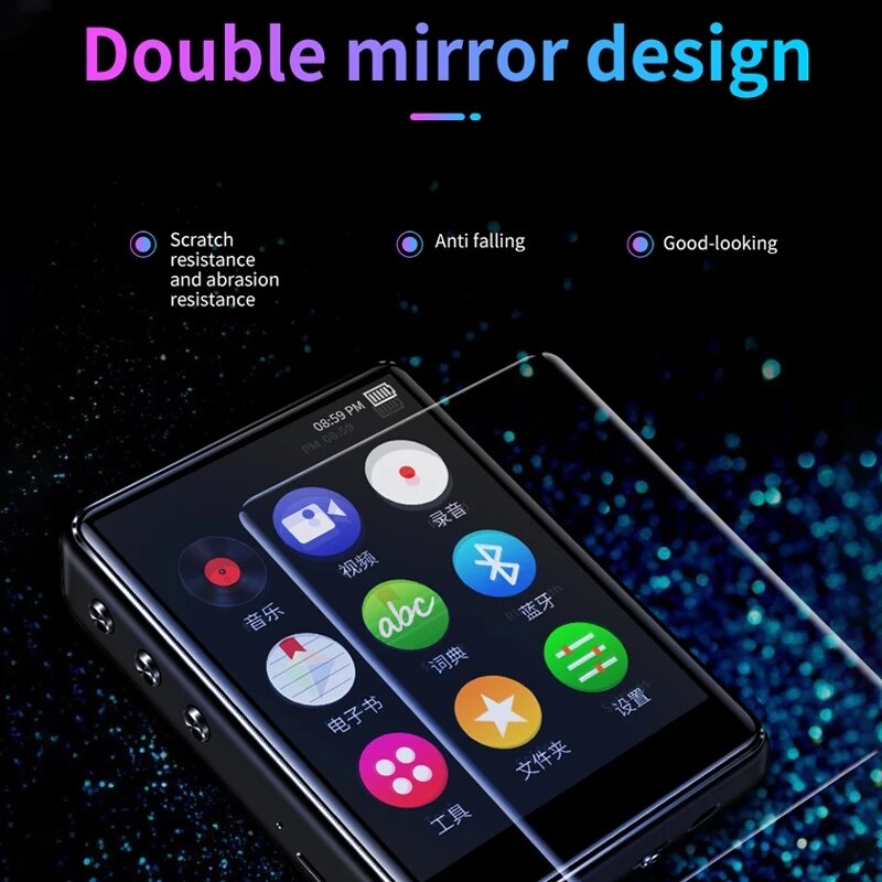 2.4 Inch Bluetooth Mp4 Player Touch Screen with Voice Recorder Radio E-Book Reading Speaker