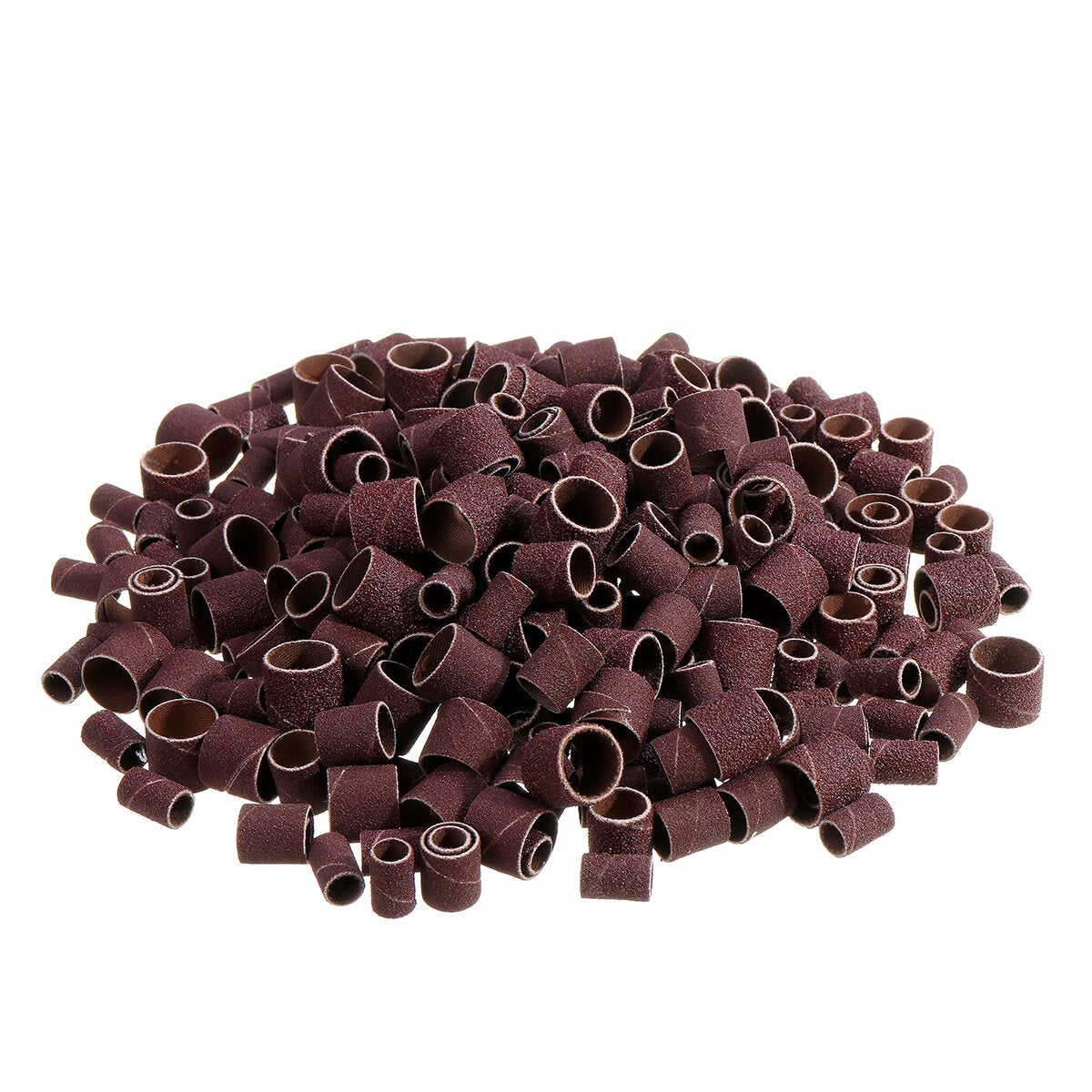 338pcs 1/4 3/8 1/2 Inch Sanding Drum Sleeves Sandpaper Ring Set for 3.175mm Shank Rotary Tool