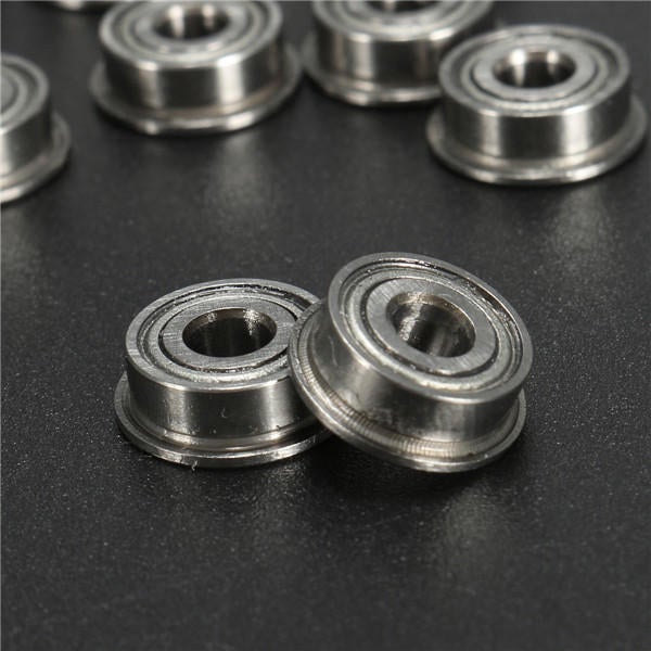 10pcs 4x10x4mm Metal Shielded Flange Ball Bearing