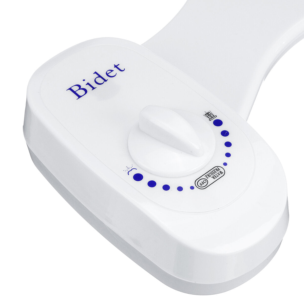 Bidet White Double-head Attachment Portable Manual Plastic Toilet