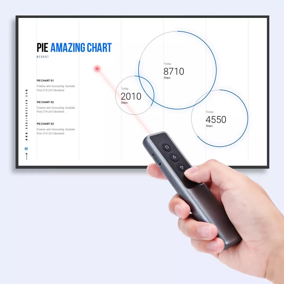 Wireless Presenter Flip Pen PPT Page Pen Clicker Presentation Pen with USB receiver from XM