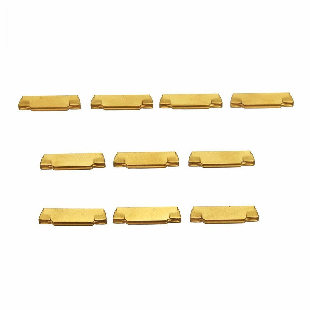 10pcs MGMN200-G 2mm Carbide Inserts for MGEHR/MGIVR Grooving Cut Off Tool Turning
