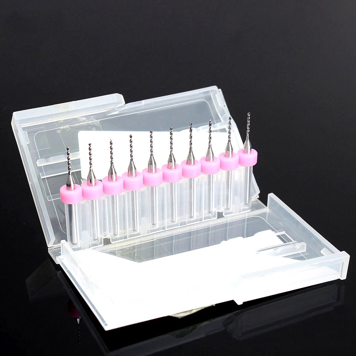 10pcs 1.0mm Carbide Micro PCB Drill Bit CNC Jewelry Rotary Tool For PC Boards