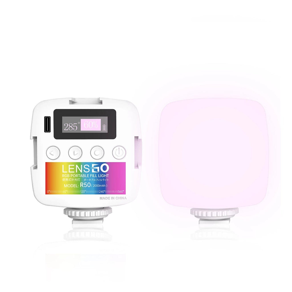 Video Light 2500K-9000K Mini LED Lamp Photography Lighting With 3 Cold Shoe for Photography Studio Video Live Broadcast Selfie