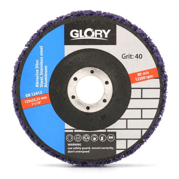 2pcs 125mm 5 Inch 40 Grit Grinding Disc Wheel for Angle Grinder