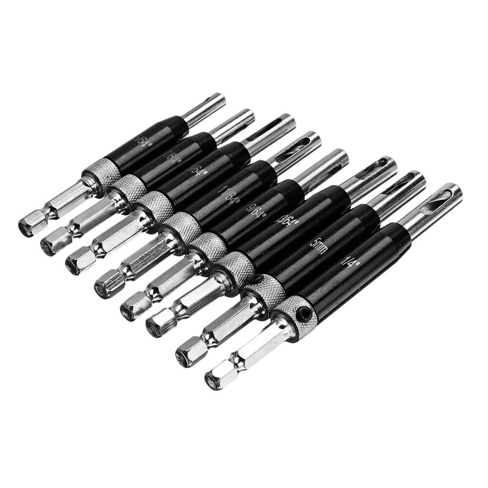 8pcs 16pcs Self Centering Door Hinges Drill Bit Hole Puncher Reaming Tool Countersink Drill Bit