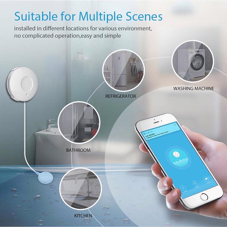 Smart Water Flooding Alarm Intelligent Linkage Control Smart Water Valve Leakage Alarm