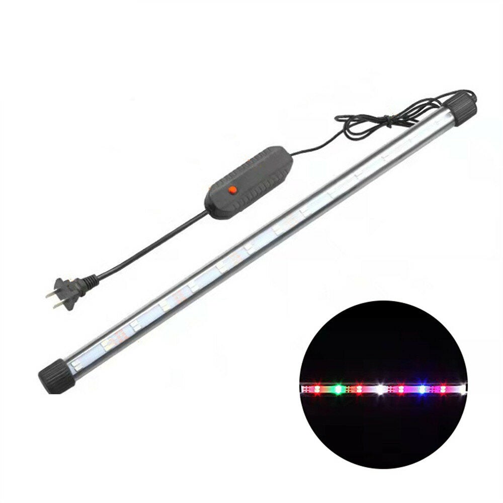 Double Row High-brightness Blue and White Mi*ed Color Brightening Led Fish Tank Light LED High Bright Diving Light Waterproof Aquarium