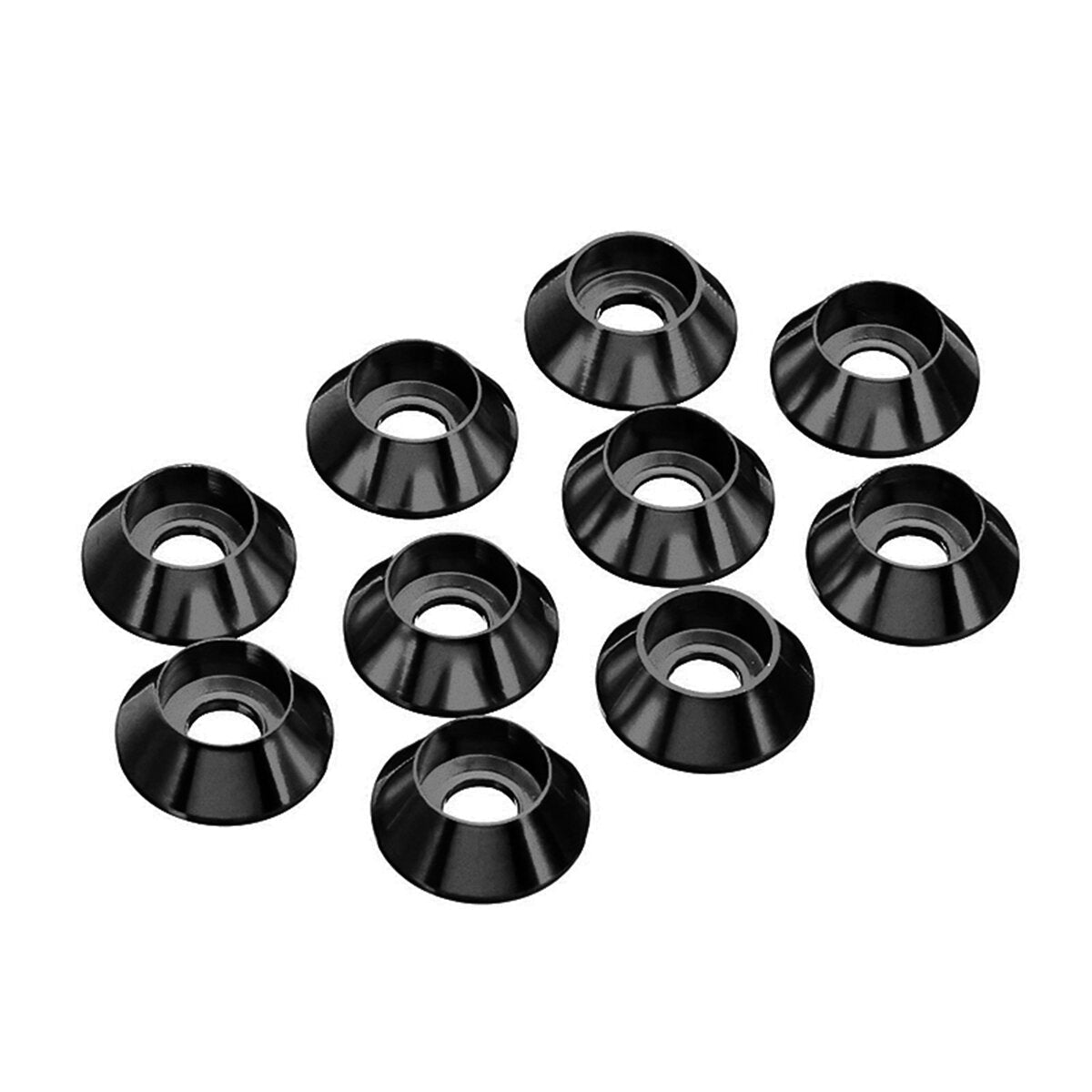 50Pcs M3 Cup Head Hex Screw Gasket Washer Nuts Aluminum Alloy Multicolor