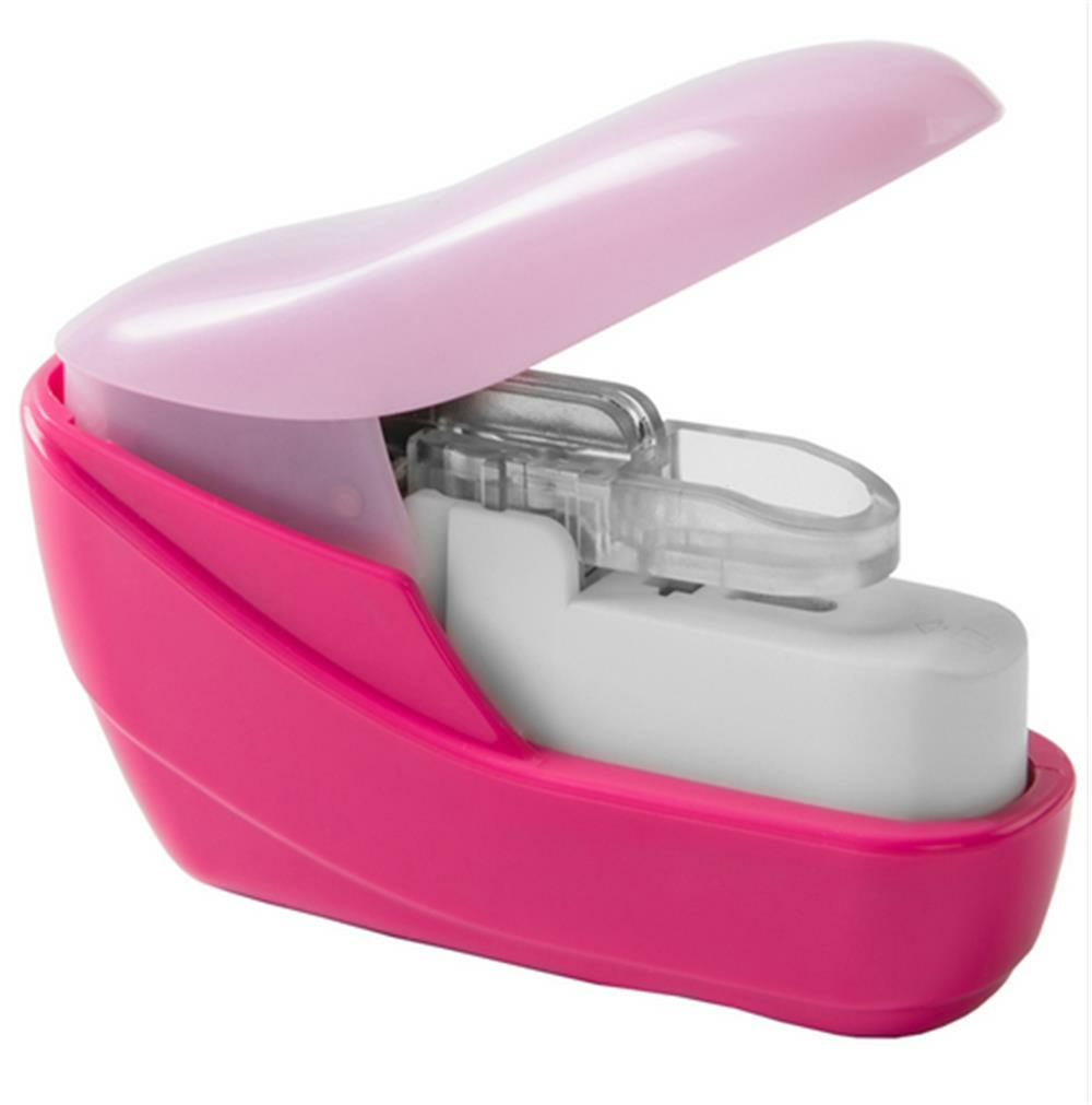 Mini Handheld Staple free Stapler Student Stapler Small Nailless Labor Saving Binding Machine Office School Stationery