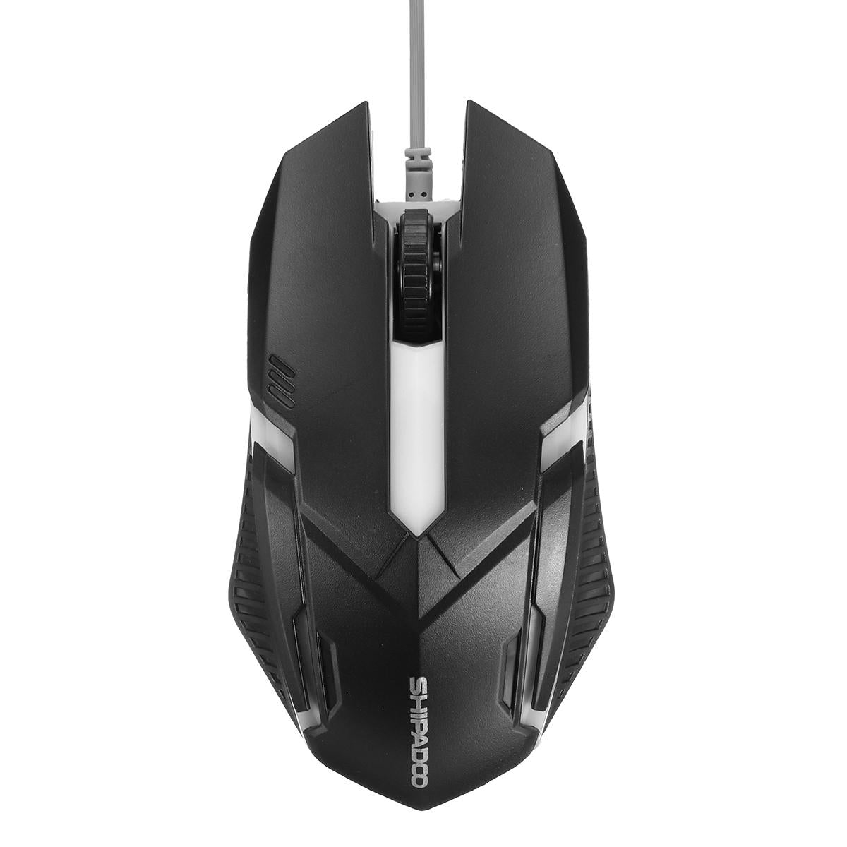 104 Keys Gaming Keyboard RGB Backlit Light Wired Keyboard and 1600 DPI Gaming Mouse Set