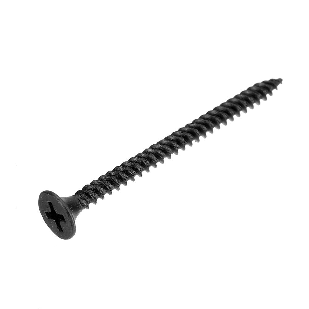 350Pcs M3.5 Cross Black Recessed Flat Head Self Tapping Ash Phosphorus Drywall Metric Threaded Wood Screw Nail Bolt
