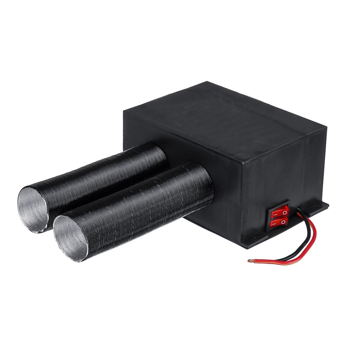 12V/24V 650W 2-Hole Car Electric Heater Warm Air Heater Dual Switch Constant Temperature