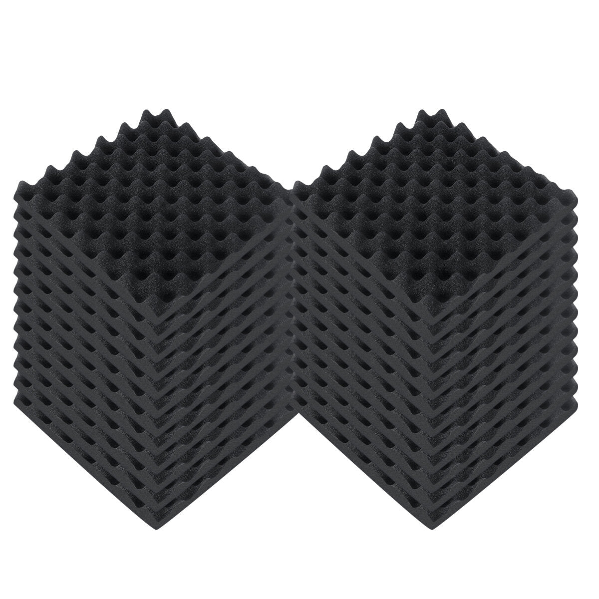 48PCS Sound-Absorbing Cotton Soundproof Foam Panels Noise Dampening Sponge